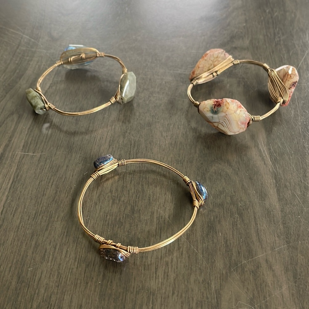 Gemstone bangles